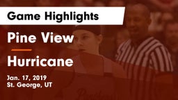Pine View  vs Hurricane  Game Highlights - Jan. 17, 2019