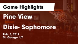 Pine View  vs Dixie- Sophomore Game Highlights - Feb. 5, 2019