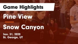 Pine View  vs Snow Canyon  Game Highlights - Jan. 31, 2020