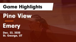 Pine View  vs Emery  Game Highlights - Dec. 22, 2020