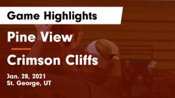 Pine View  vs Crimson Cliffs Game Highlights - Jan. 28, 2021