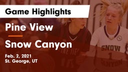 Pine View  vs Snow Canyon  Game Highlights - Feb. 2, 2021