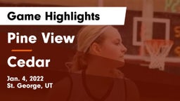 Pine View  vs Cedar  Game Highlights - Jan. 4, 2022