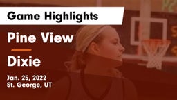 Pine View  vs Dixie  Game Highlights - Jan. 25, 2022