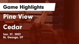 Pine View  vs Cedar  Game Highlights - Jan. 27, 2022