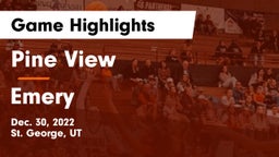 Pine View  vs Emery  Game Highlights - Dec. 30, 2022