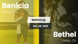 Matchup: Benicia  vs. Bethel  2016