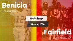 Matchup: Benicia  vs. Fairfield  2016