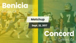 Matchup: Benicia  vs. Concord  2017