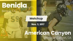 Matchup: Benicia  vs. American Canyon  2017
