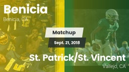 Matchup: Benicia  vs. St. Patrick/St. Vincent  2018