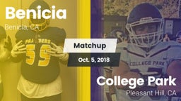 Matchup: Benicia  vs. College Park  2018