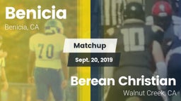 Matchup: Benicia  vs. Berean Christian  2019