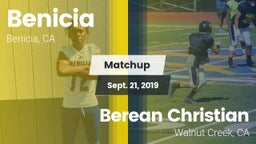 Matchup: Benicia  vs. Berean Christian  2019