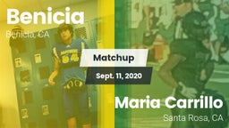 Matchup: Benicia  vs. Maria Carrillo  2020