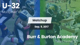 Matchup: U-32  vs. Burr & Burton Academy  2017