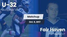 Matchup: U-32  vs. Fair Haven  2017