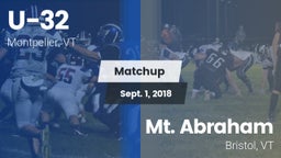 Matchup: U-32  vs. Mt. Abraham  2018