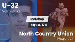 Matchup: U-32  vs. North Country Union  2018