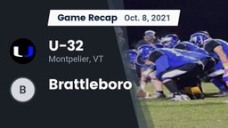 Recap: U-32  vs. Brattleboro  2021