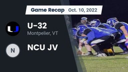 Recap: U-32  vs. NCU JV 2022