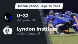 Recap: U-32  vs. Lyndon Institute 2023