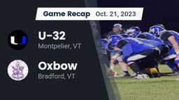 Recap: U-32  vs. Oxbow  2023