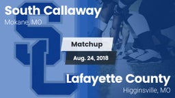 Matchup: South Callaway High vs. Lafayette County  2018