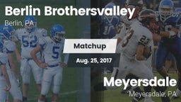 Matchup: Berlin vs. Meyersdale  2017