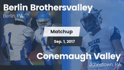 Matchup: Berlin vs. Conemaugh Valley  2017