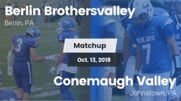 Matchup: Berlin vs. Conemaugh Valley  2018