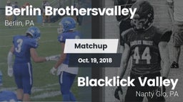 Matchup: Berlin vs. Blacklick Valley  2018
