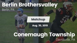 Matchup: Berlin vs. Conemaugh Township  2019