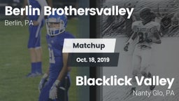 Matchup: Berlin vs. Blacklick Valley  2019