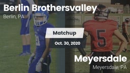 Matchup: Berlin vs. Meyersdale  2020