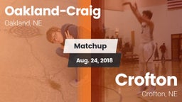 Matchup: Oakland-Craig High vs. Crofton  2018