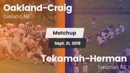 Matchup: Oakland-Craig High vs. Tekamah-Herman  2018
