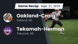 Recap: Oakland-Craig  vs. Tekamah-Herman  2018