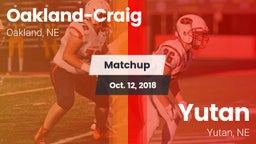 Matchup: Oakland-Craig High vs. Yutan  2018
