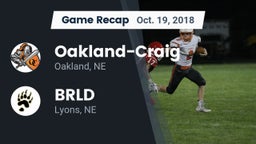 Recap: Oakland-Craig  vs. BRLD 2018