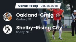 Recap: Oakland-Craig  vs. Shelby-Rising City  2018