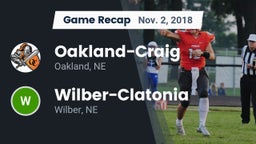 Recap: Oakland-Craig  vs. Wilber-Clatonia  2018