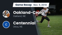 Recap: Oakland-Craig  vs. Centennial  2018