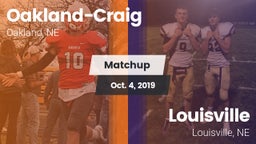 Matchup: Oakland-Craig High vs. Louisville  2019