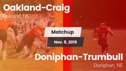 Matchup: Oakland-Craig High vs. Doniphan-Trumbull  2019
