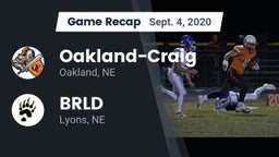 Recap: Oakland-Craig  vs. BRLD 2020