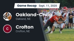 Recap: Oakland-Craig  vs. Crofton  2020