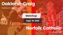 Matchup: Oakland-Craig High vs. Norfolk Catholic  2020
