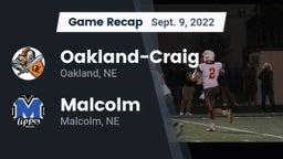 Recap: Oakland-Craig  vs. Malcolm  2022