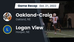Recap: Oakland-Craig  vs. Logan View  2022